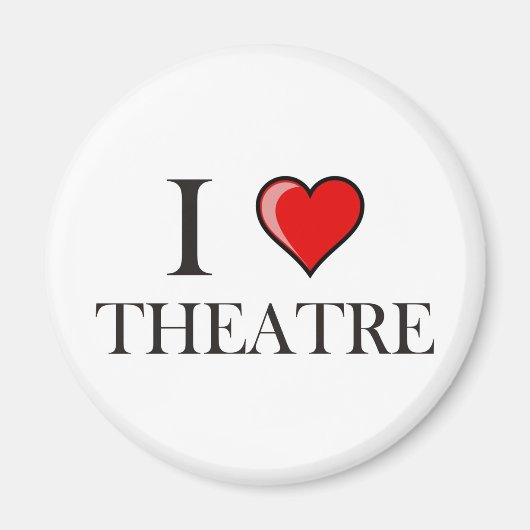 I Liebe Theater Magnet (Vorne)