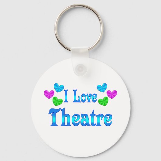 I Liebe Theater Schlüsselanhänger (Vorderseite)