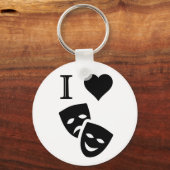 I Liebe Theater Schlüsselanhänger (Vorderseite)