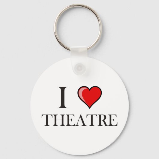 I Liebe Theater Schlüsselanhänger (Vorderseite)