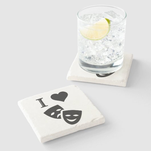 I Liebe-Theater Steinuntersetzer (Seitenansicht)