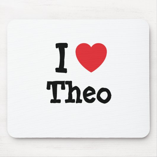 I Liebe Theater T - Shirt Mousepad (Vorne)