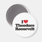 I Liebe Theodore Roosevelt Magnet (Vorderseite/Rückseite)