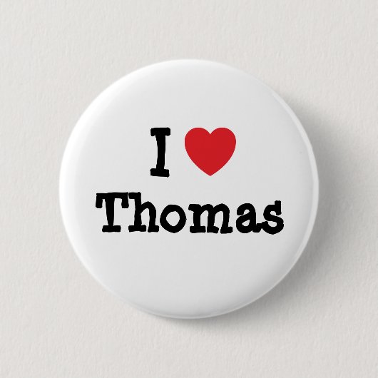 I Liebe Thomas heart custom personalisiert Button (Vorderseite)