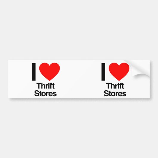 i Liebe Thriller Stores Autoaufkleber (Vorne)
