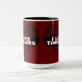I Liebe Thrillers Red Zweifarbige Tasse (Mittel)