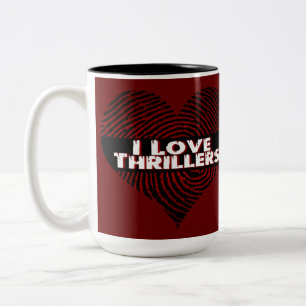I Liebe Thrillers Red Zweifarbige Tasse