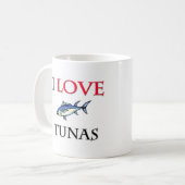 I Liebe-Thunfische Kaffeetasse (Vorderseite Links)