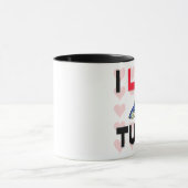 I Liebe-Thunfische Tasse (Zentrum)