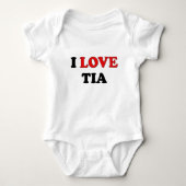 I Liebe Tia Baby Strampler (Vorderseite)