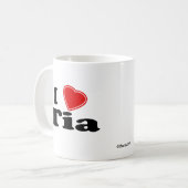 I Liebe Tia Kaffeetasse (Vorderseite Links)