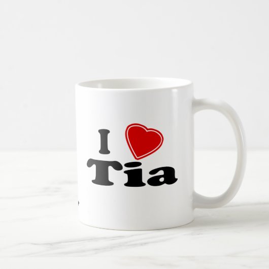 I Liebe Tia Kaffeetasse (Rechts)