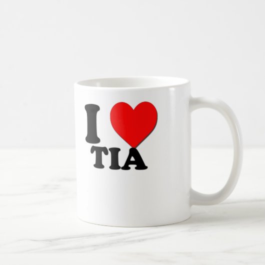 I Liebe Tia Kaffeetasse (Rechts)