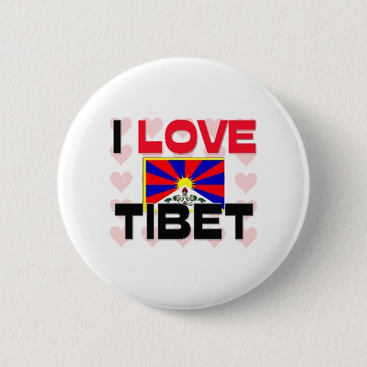 I Liebe Tibet Button (Vorderseite)
