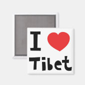 I Liebe Tibet Magnet (Vorderseite/Rückseite)