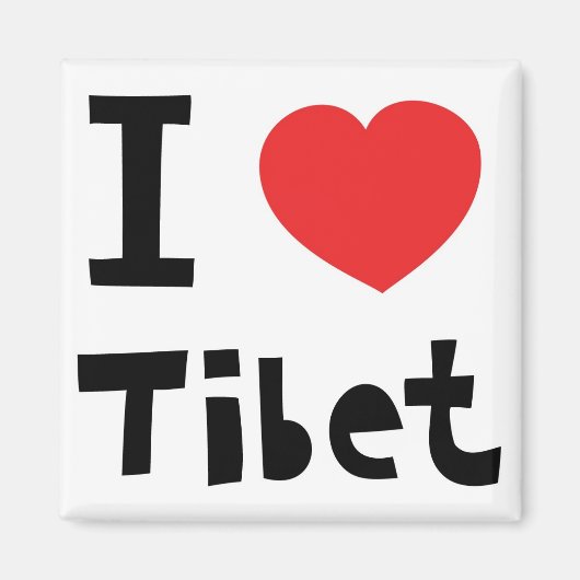 I Liebe Tibet Magnet (Vorne)