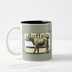 I Liebe Tierbüffel Zweifarbige Tasse