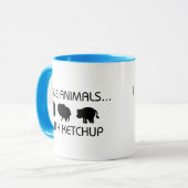 I Liebe-Tiere mit Ketschup Tasse (Vorderseite Links)