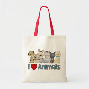 I Liebe Tiere Tragetasche