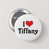 I Liebe Tiffany Button (Vorne & Hinten)