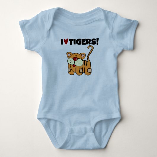 I Liebe-Tiger Baby Strampler (Vorderseite)