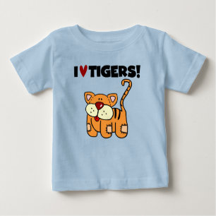 I Liebe-Tiger Baby T-shirt