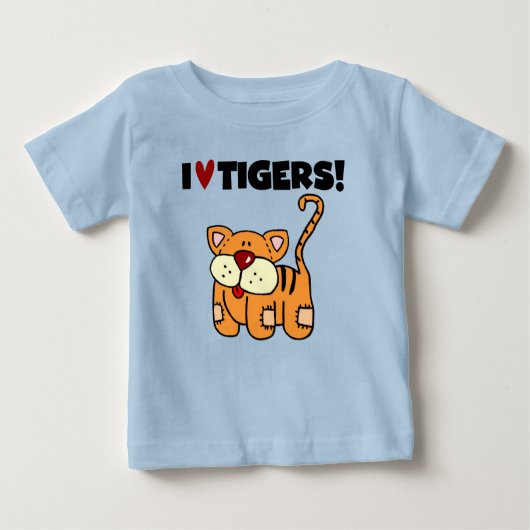 I Liebe-Tiger Baby T-shirt (Vorderseite)