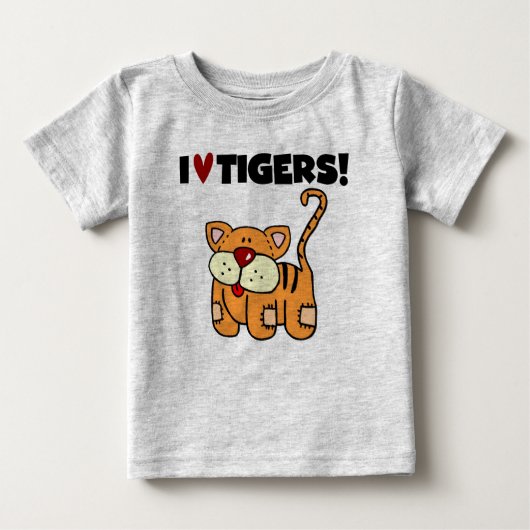 I Liebe-Tiger Baby T-shirt (Vorderseite)