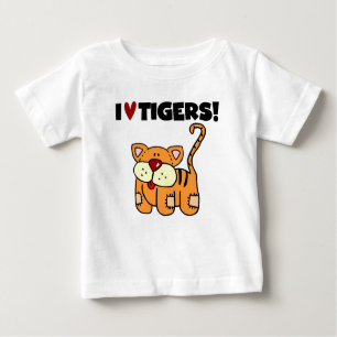 I Liebe Tigers Baby T-shirt