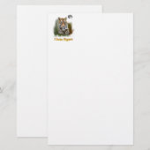 I Liebe Tigers Briefpapier (Vorne/Hinten)