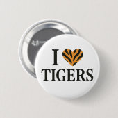 I Liebe Tigers Button (Vorne & Hinten)
