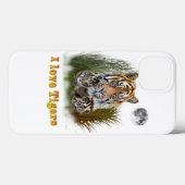 I Liebe Tigers Case-Mate iPhone Hülle (Rückseite (Horizontal))