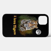 I Liebe Tigers Case-Mate iPhone Hülle (Rückseite (Horizontal))