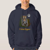 I Liebe Tigers Hoodie (Vorderseite)
