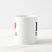 I Liebe Tigers Kaffeetasse (Mittel)