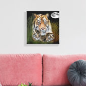 I Liebe Tigers Leinwanddruck (Insitu (Wohnzimmer))