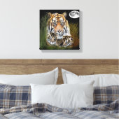 I Liebe Tigers Leinwanddruck (Insitu (Schlafzimmer))