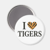 I Liebe Tigers Magnet (Vorderseite/Rückseite)