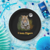 I Liebe Tigers Pappteller (Party)