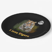 I Liebe Tigers Pappteller (Schrägansicht)