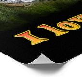 I Liebe Tigers Poster (Ecke)