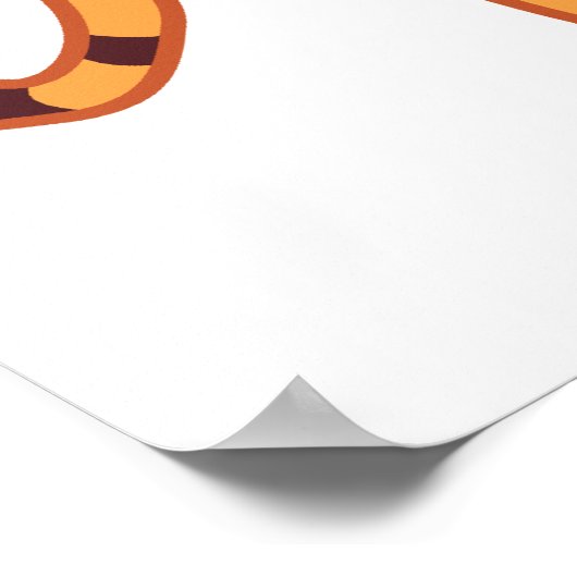 I Liebe Tigers Poster (Ecke)