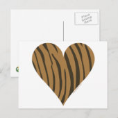 I Liebe Tigers Postkarte (Vorne/Hinten)