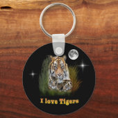 I Liebe Tigers Schlüsselanhänger (Vorderseite)