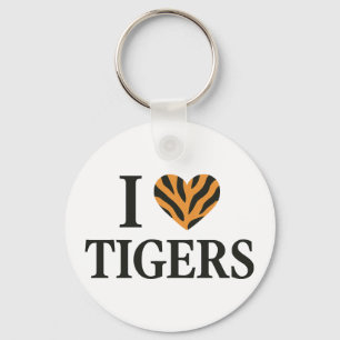 I Liebe Tigers Schlüsselanhänger