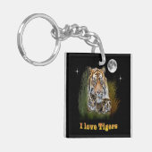 I Liebe Tigers Schlüsselanhänger (Vorderseite links)