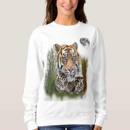 I Liebe Tigers Sweatshirt (Vorderseite)