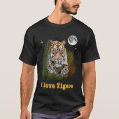 I Liebe Tigers T-Shirt (Vorderseite)