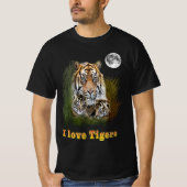 I Liebe Tigers T-Shirt (Vorderseite)
