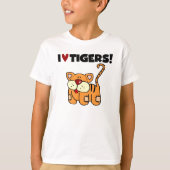 I Liebe Tigers T-Shirt (Vorderseite)